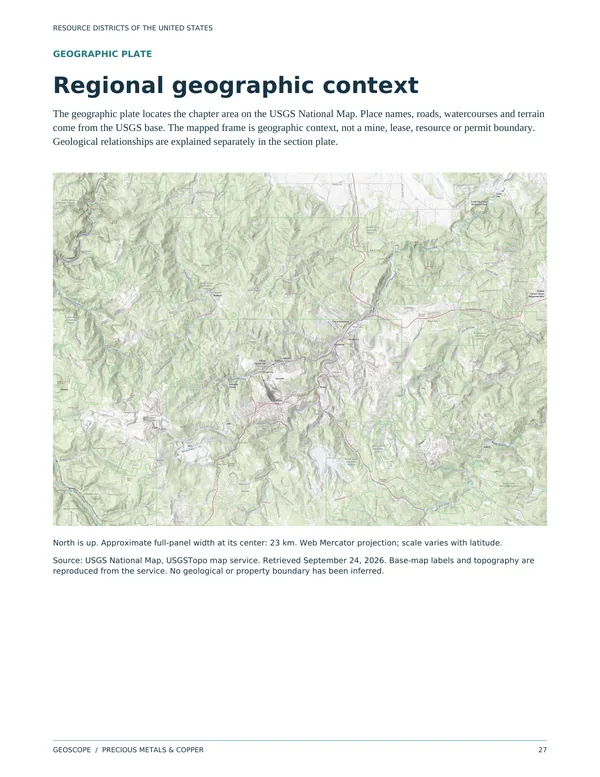 Geographic plate for Homestake in the northern Black Hills of South Dakota, a panel about 23 km wide of USGS National Map topography, roads and place names around Lead.